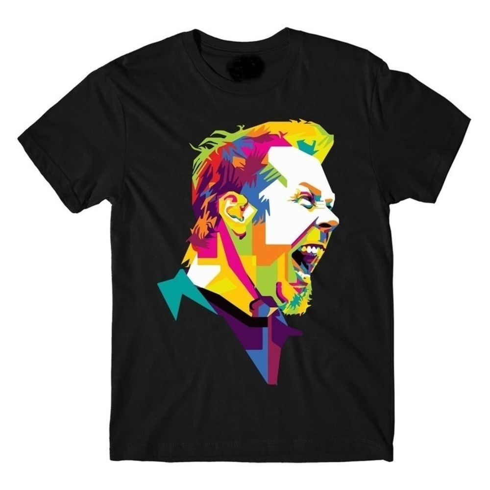 Metallica James Pop Art Classic Rock Fan Retro Unisex T-Shirt